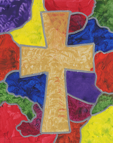 Stained Glass Cross