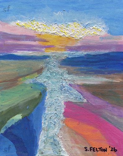 Abstract Beach Scene